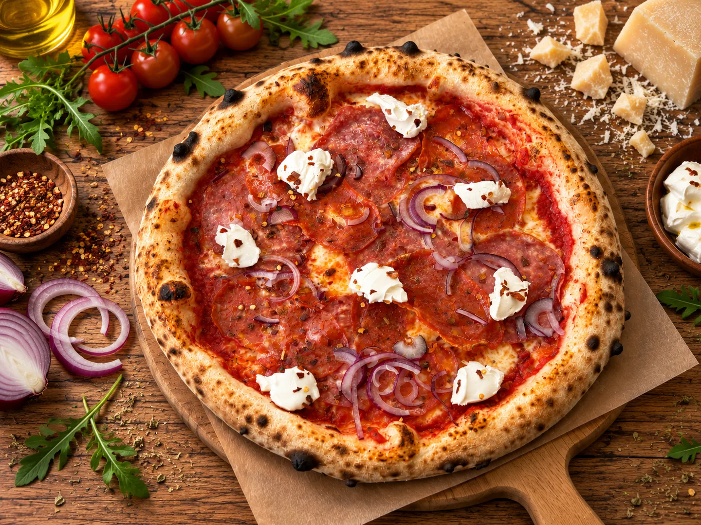 Calabria, Pizza 32 cm, ciasto neapolitańskie