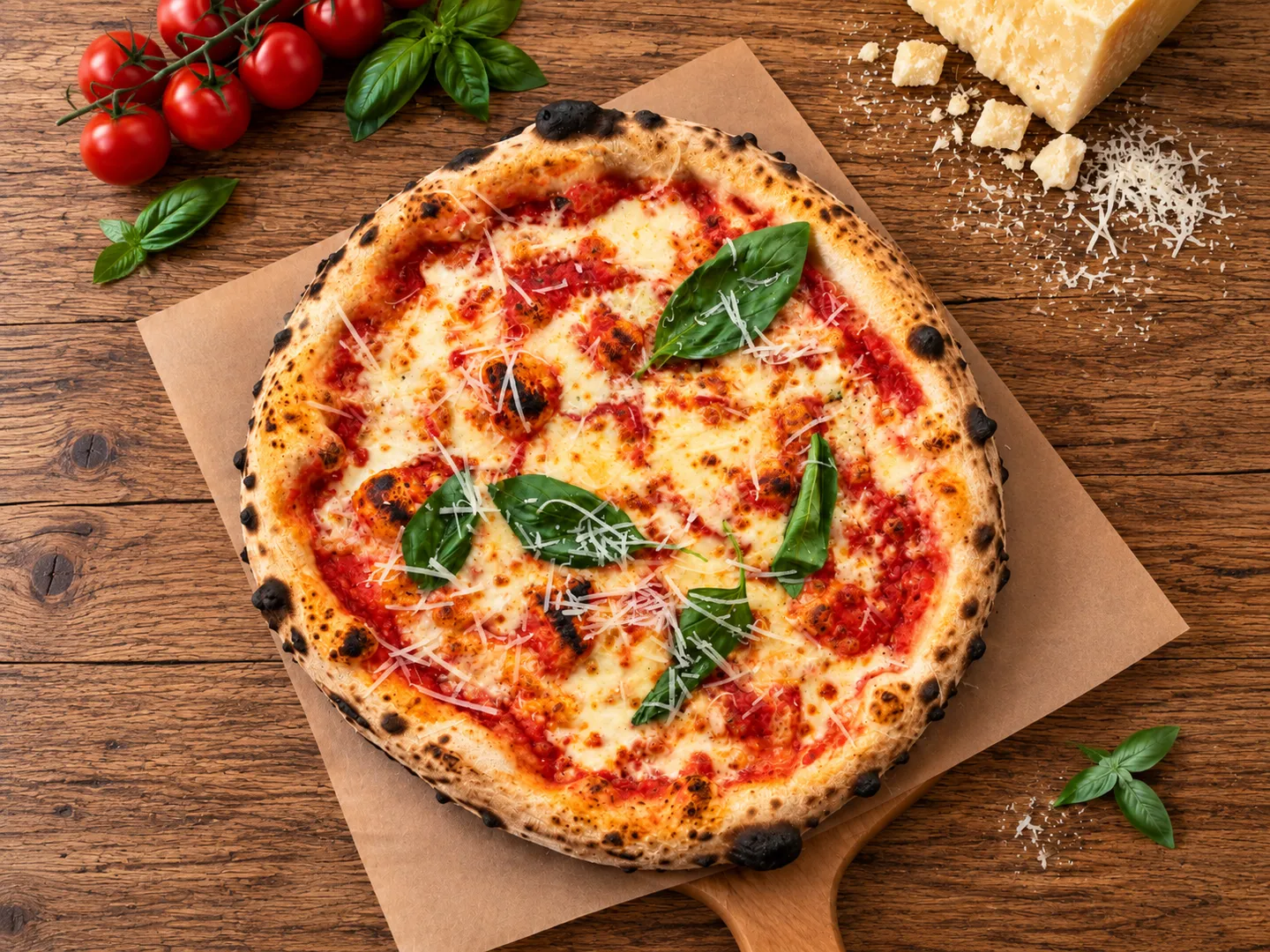 Margherita, Pizza 32 cm, ciasto neapolitańskie