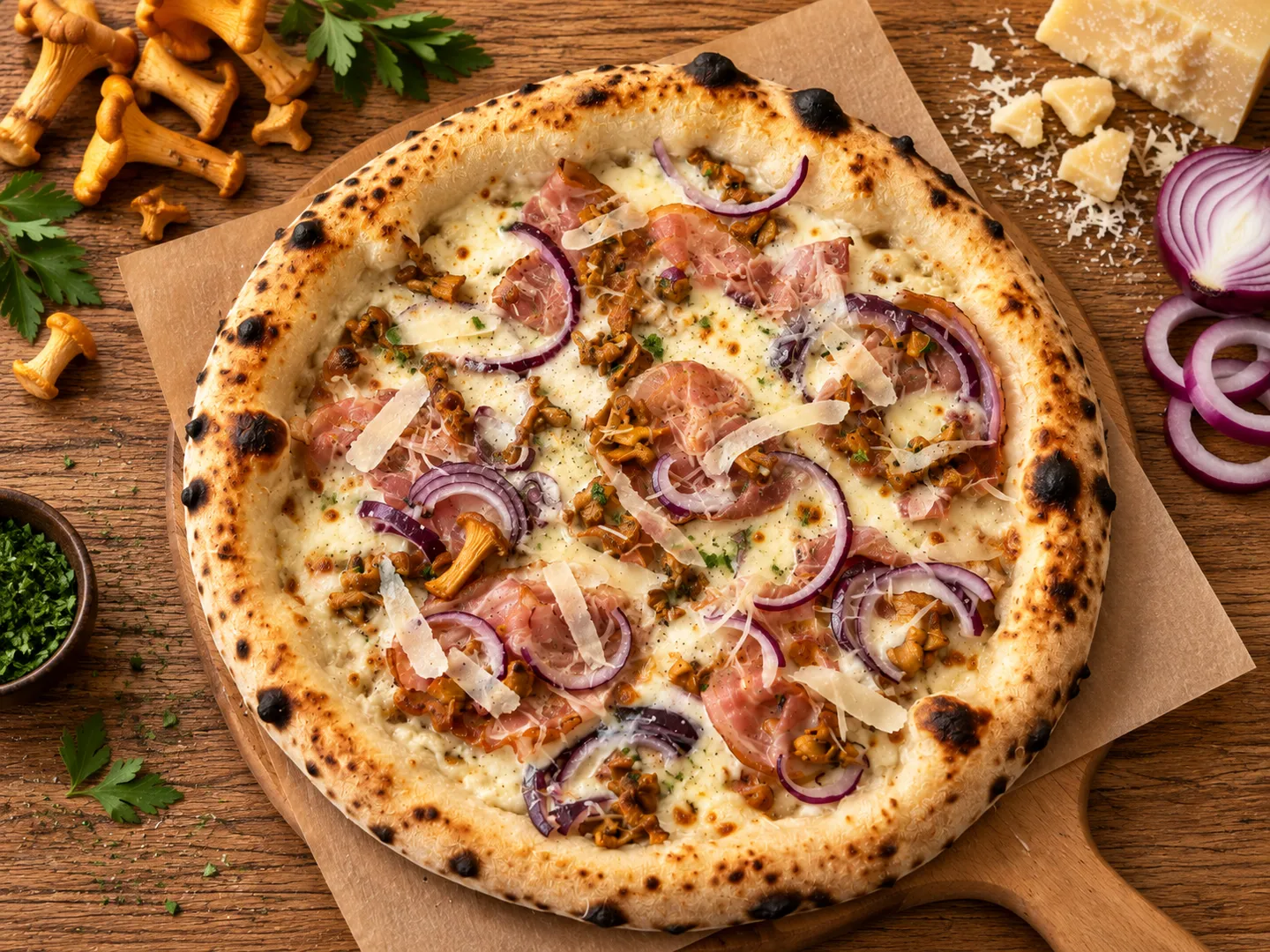 Pizza Miesiąca-Sapore Di Bosco, Pizza 32 cm, ciasto neapolitańskie