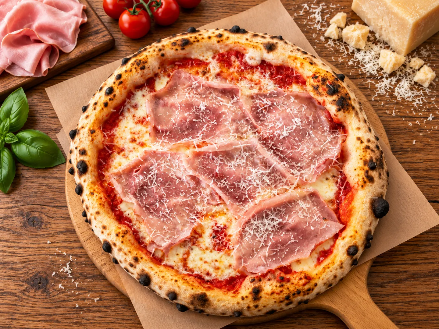 Prosciutto Cotto, Pizza 32 cm, ciasto neapolitańskie