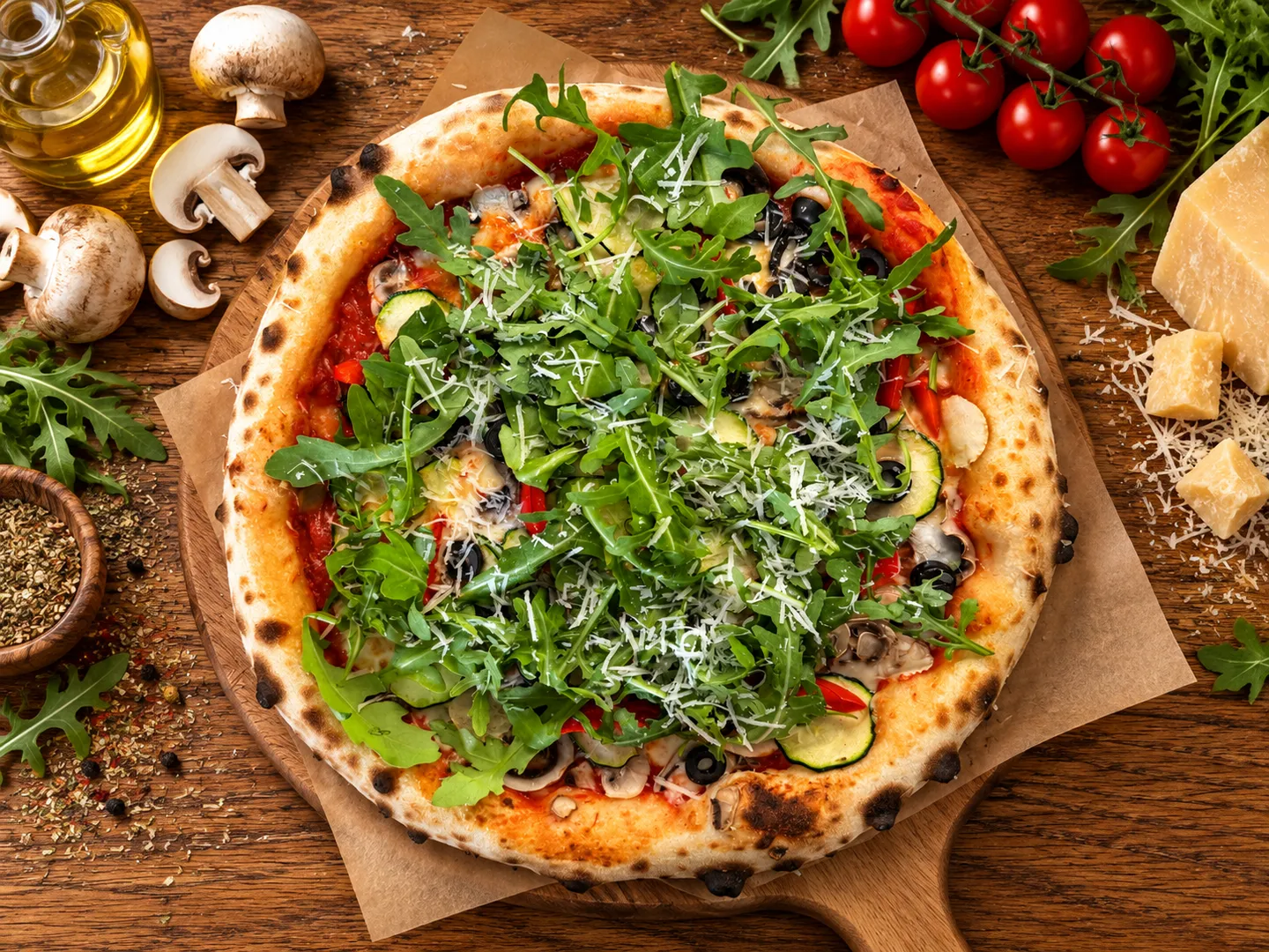 Ortolana, Pizza 32 cm, ciasto neapolitańskie